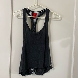 Loose cropped workout tank